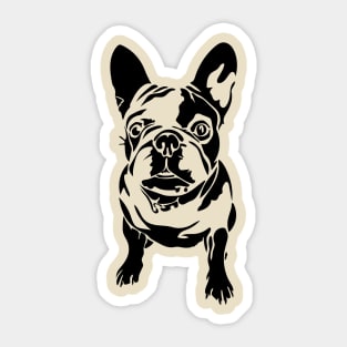 French Bulldog in Black Sticker